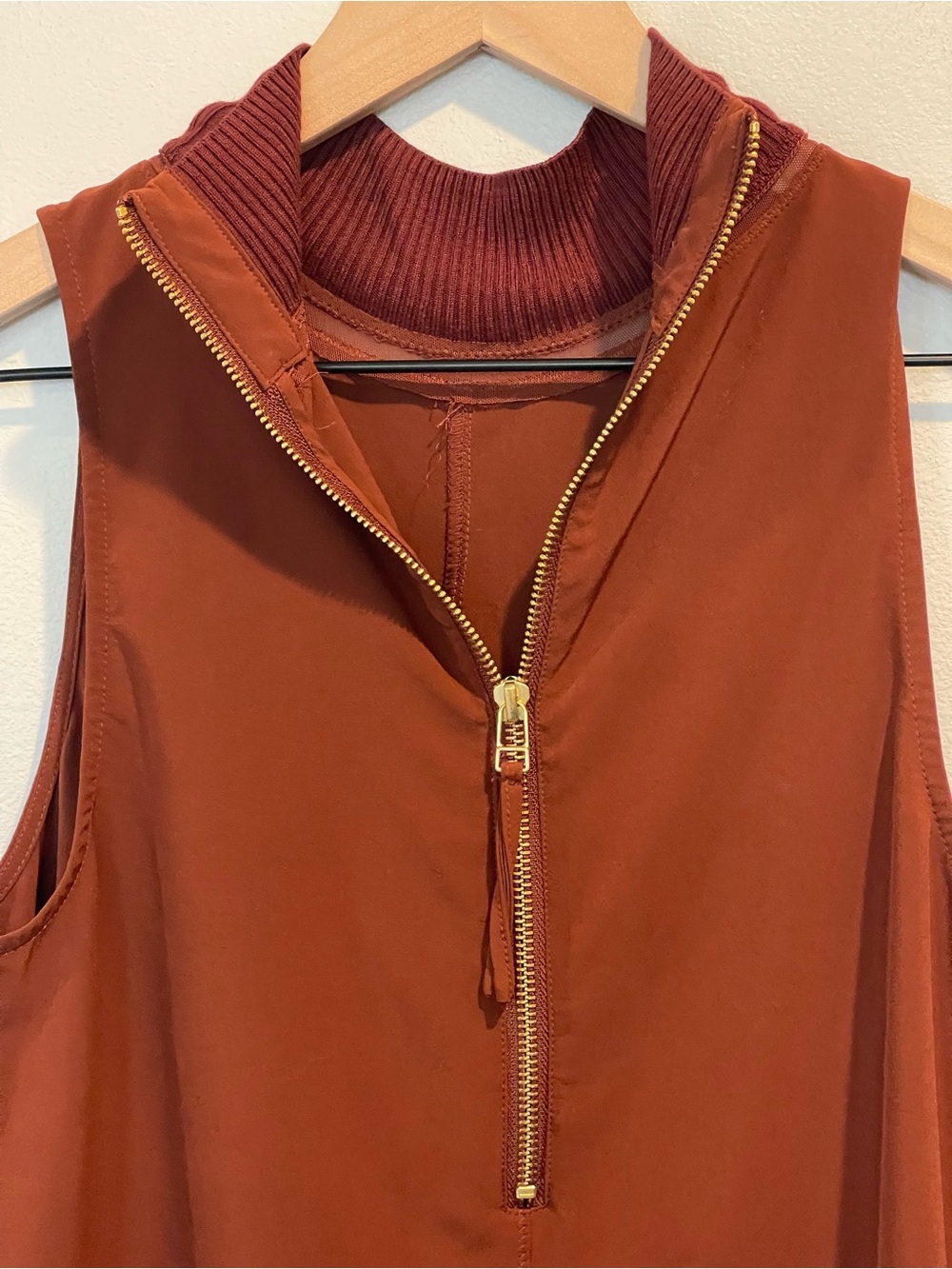Athleta Initiative Sleeveless Mock Neck Mini Dress in Adirondack Brown, Size XS - Picture 5 of 15